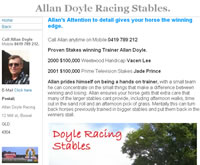 Allan Doyle Racehorse Trainer
